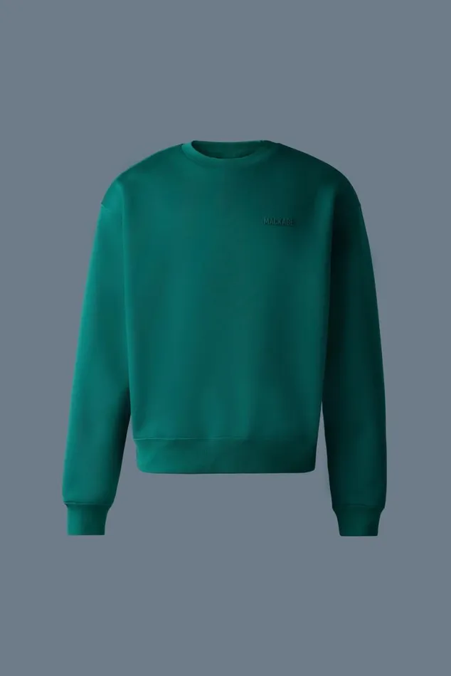 Hoodies and Tops Men Mackage JULIAN DoubleFace Jersey Sweatshirt Emerald