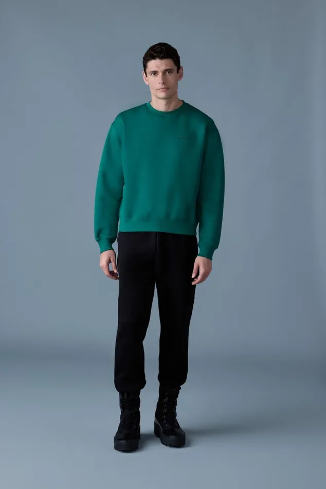 Hoodies and Tops Men Mackage JULIAN DoubleFace Jersey Sweatshirt Emerald