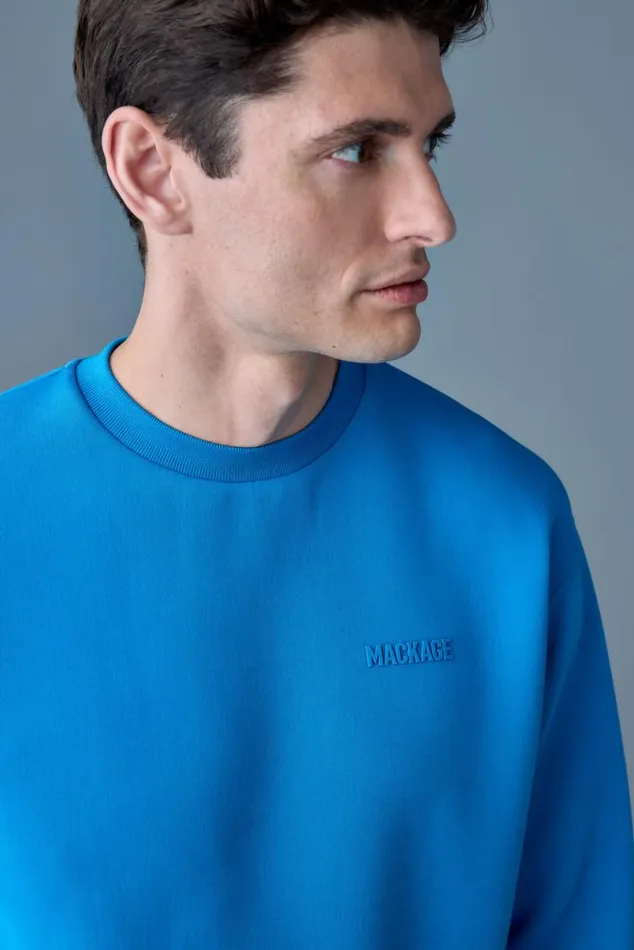 Hoodies and Tops Men Mackage JULIAN DoubleFace Jersey Sweatshirt Emerald