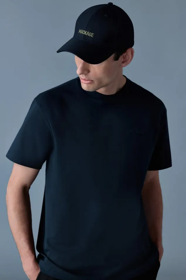 Hoodies and Tops Men Mackage TEER Teeshirt With Mackage Silicone Logo Black Hoodies and Tops Men Mackage TEER Teeshirt With Mackage Silicone Logo Black