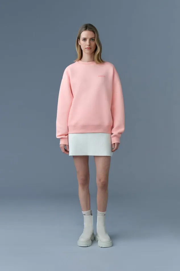 Hoodies and Tops Women Mackage JULIAN DoubleFace Jersey Sweatshirt Sapphire