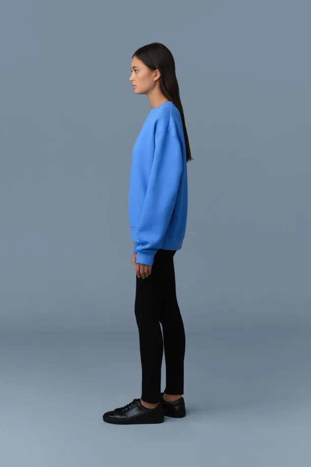 Hoodies and Tops Women Mackage JULIAN DoubleFace Jersey Sweatshirt Sapphire