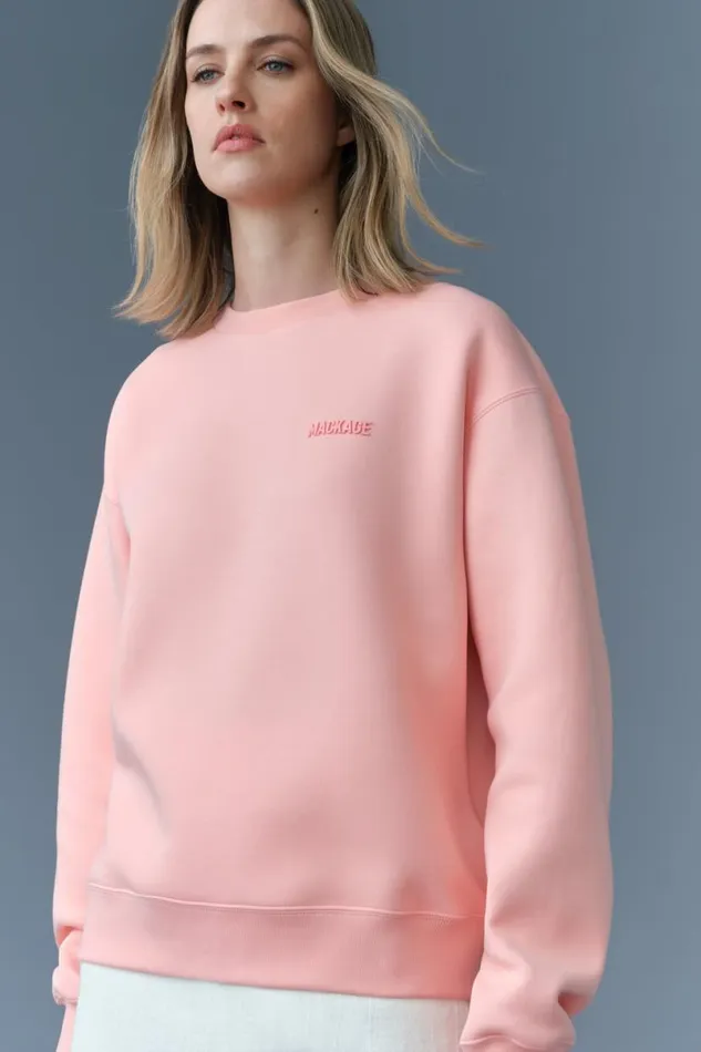 Hoodies and Tops Women Mackage JULIAN DoubleFace Jersey Sweatshirt Sapphire