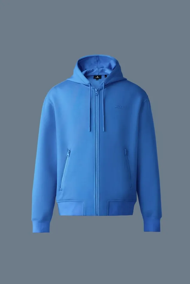 Hoodies and Tops Women Mackage KRYSTOS Doubleface Jersey Zipup Hoodie Flame