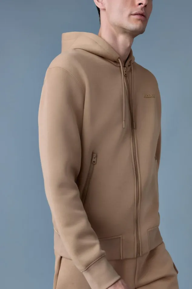 Hoodies and Tops Women Mackage KRYSTOS Doubleface Jersey Zipup Hoodie Flame Hoodies and Tops Women Mackage KRYSTOS Doubleface Jersey Zipup Hoodie Flame