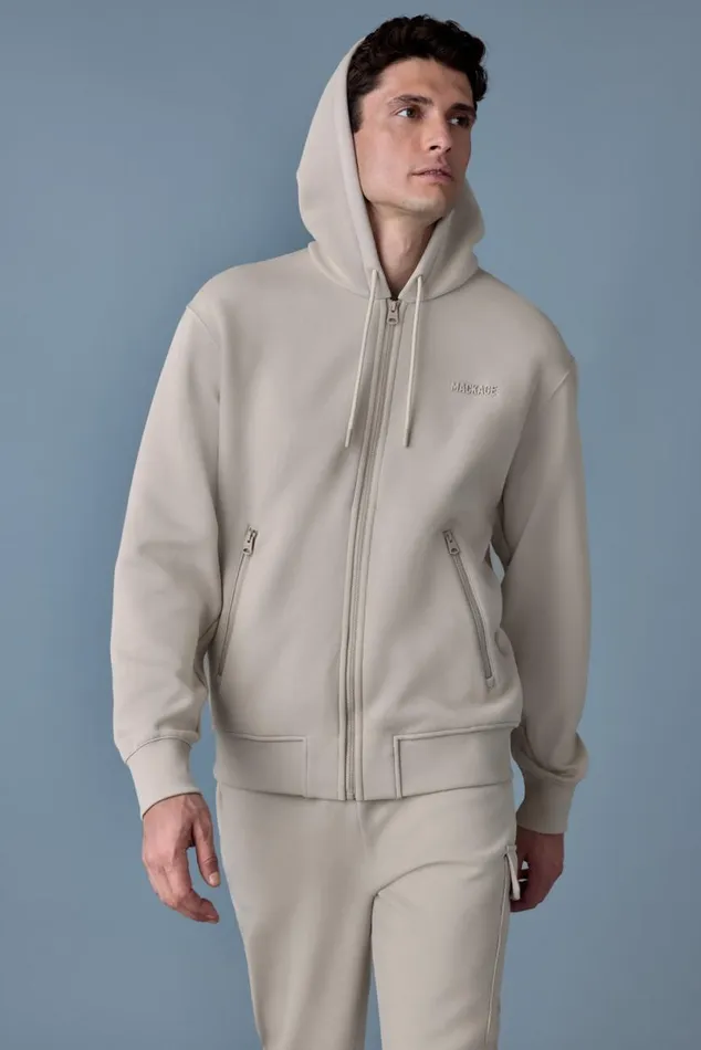 Hoodies and Tops Women Mackage KRYSTOS Doubleface Jersey Zipup Hoodie Flame Hoodies and Tops Women Mackage KRYSTOS Doubleface Jersey Zipup Hoodie Flame