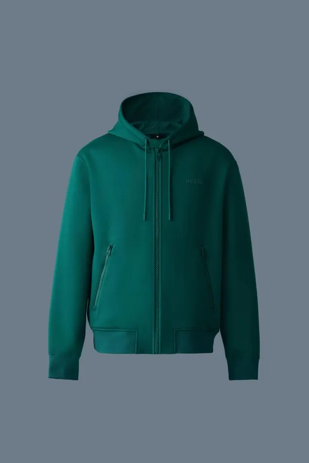 Hoodies and Tops Women Mackage KRYSTOS Doubleface Jersey Zipup Hoodie Flame Hoodies and Tops Women Mackage KRYSTOS Doubleface Jersey Zipup Hoodie Flame