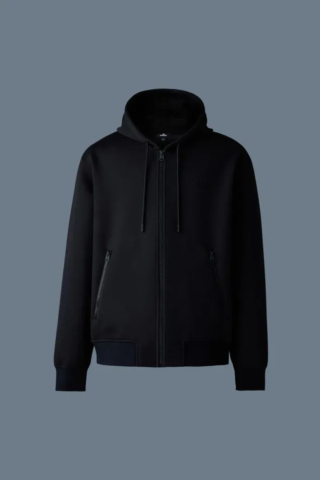 Hoodies and Tops Women Mackage KRYSTOS Doubleface Jersey Zipup Hoodie Flame Hoodies and Tops Women Mackage KRYSTOS Doubleface Jersey Zipup Hoodie Flame