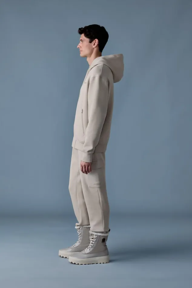 Hoodies and Tops Women Mackage KRYSTOS Doubleface Jersey Zipup Hoodie Trench Hoodies and Tops Women Mackage KRYSTOS Doubleface Jersey Zipup Hoodie Trench