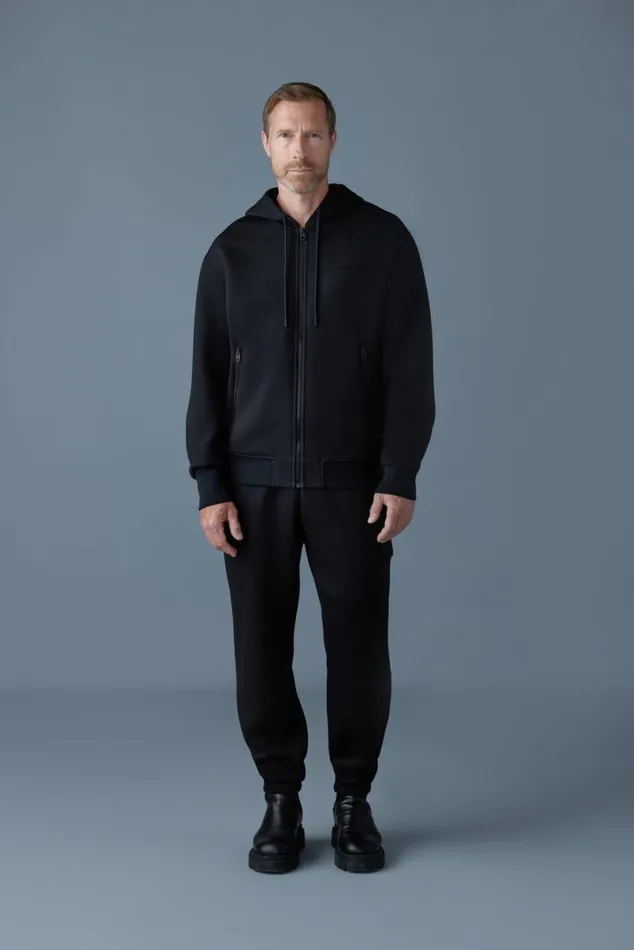 Hoodies and Tops Women Mackage KRYSTOS Doubleface Jersey Zipup Hoodie Trench Hoodies and Tops Women Mackage KRYSTOS Doubleface Jersey Zipup Hoodie Trench