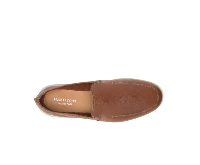 Hush Puppies Everyday SlipOn Cognac Leather Men SlipOns Hush Puppies Everyday SlipOn Cognac Leather Men SlipOns
