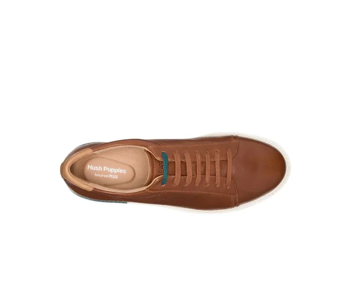 Hush Puppies Heath Sneaker Cognac Leather Men Sneakers