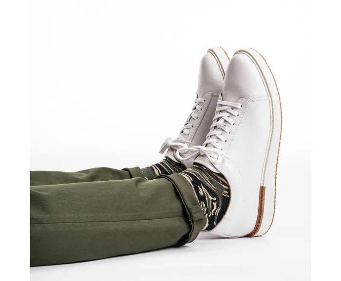 Hush Puppies Heath Sneaker Cognac Leather Men Sneakers