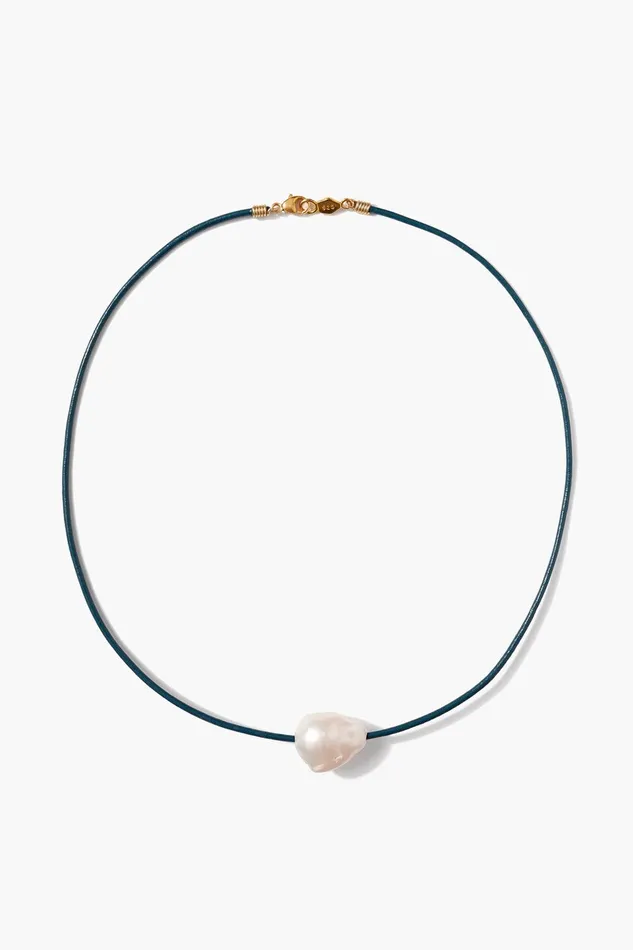 Isla Pearl Necklace Iris Blue Women Chan Luu Necklaces