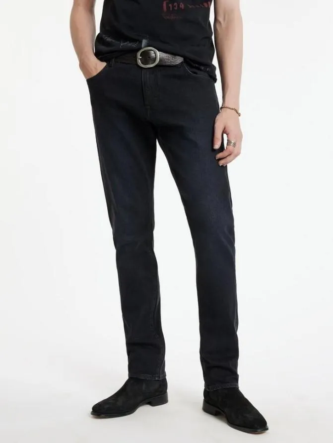 J701 8211 LANDON WASH Blue Black Clothing John Varvatos Jeans