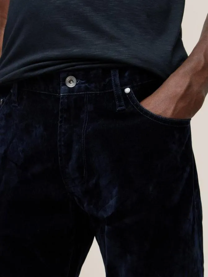J702 8211 FLOCKED DENIM Black Clothing John Varvatos Jeans