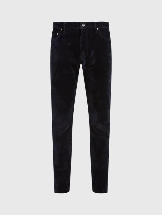 J702 8211 FLOCKED DENIM Black Clothing John Varvatos Jeans