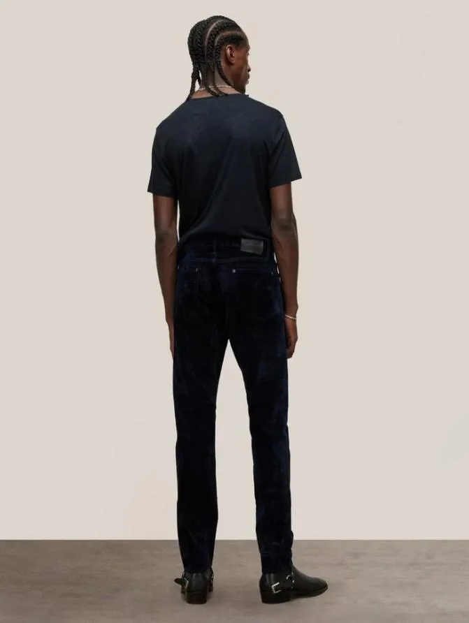 J702 8211 FLOCKED DENIM Black Clothing John Varvatos Jeans