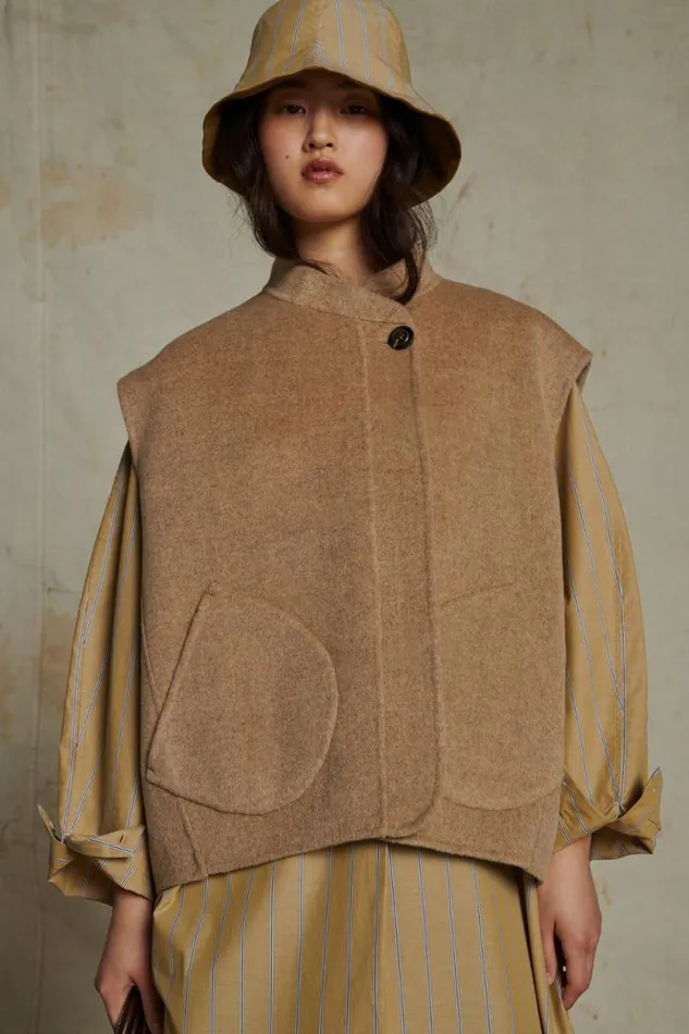 Jackets and Coats Women Soeur ADELINE JACKET Mottled Beige