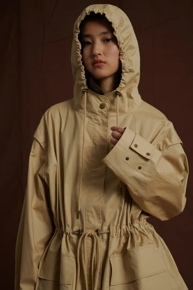 Jackets and Coats Women Soeur ANVERS COAT Beige