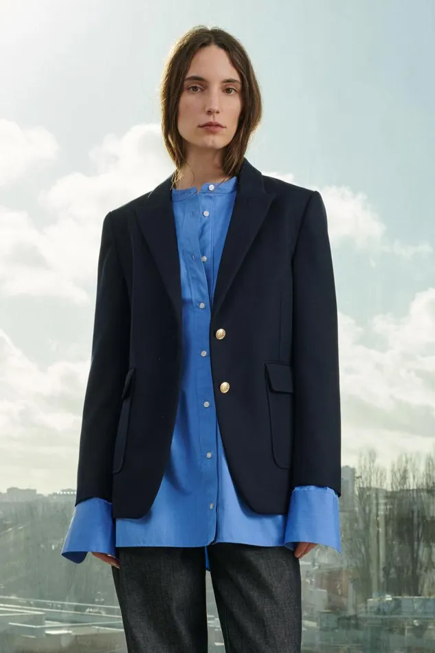 Jackets and Coats Women Soeur JACKET KENT Navy