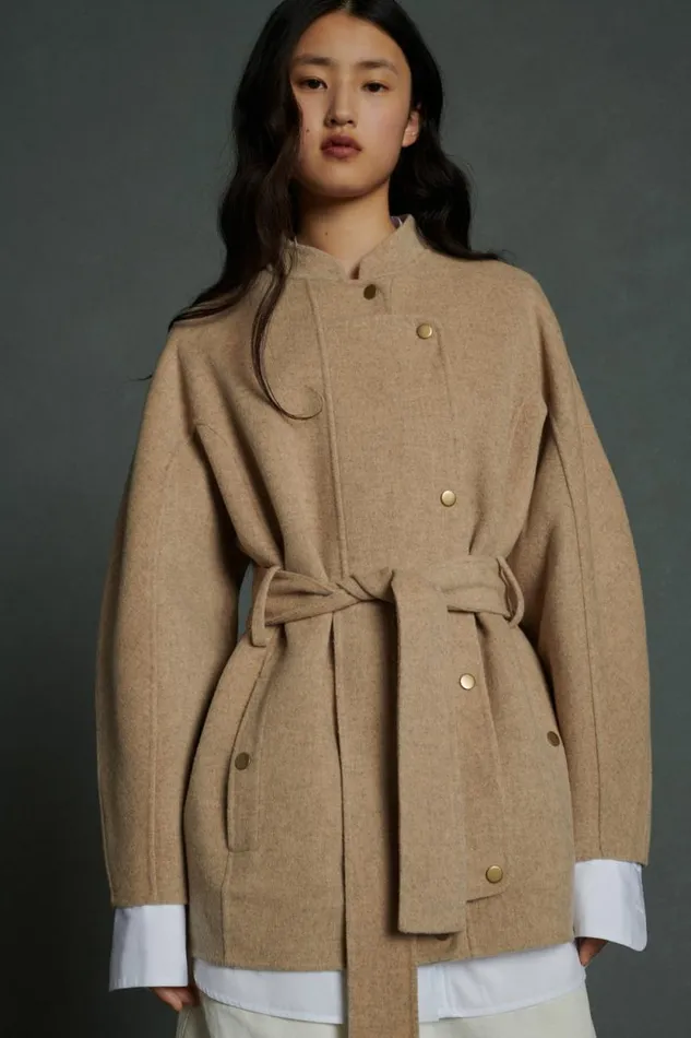 Jackets and Coats Women Soeur PRUSSE COAT Mottled Beige