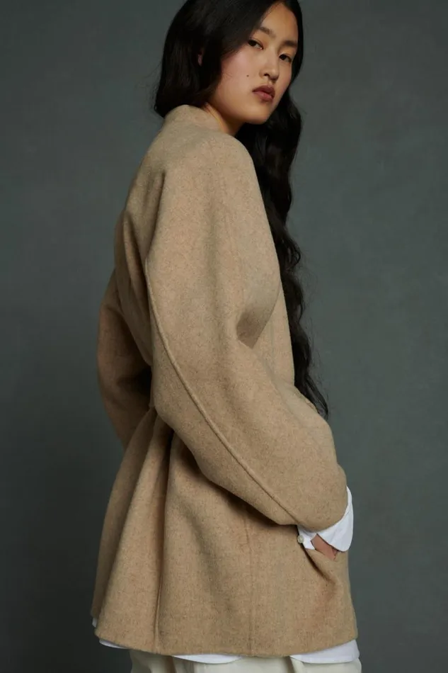 Jackets and Coats Women Soeur PRUSSE COAT Mottled Beige