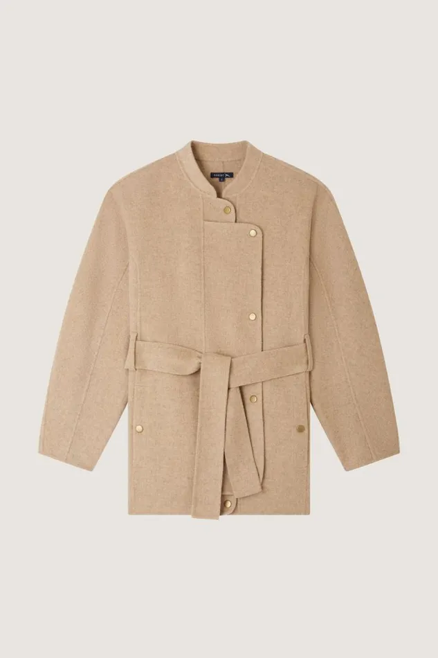 Jackets and Coats Women Soeur PRUSSE COAT Mottled Beige