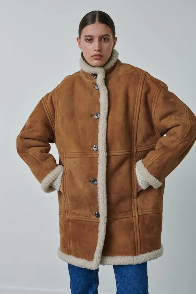 Jackets and Coats Women Soeur VERBIER COAT Honey