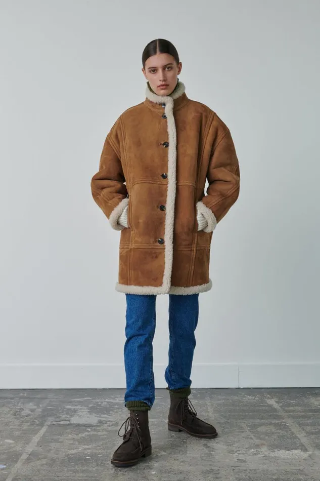 Jackets and Coats Women Soeur VERBIER COAT Honey