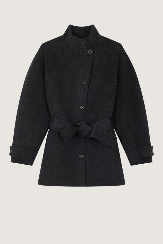 Jackets and Coats Women Soeur VILLENEUVE COAT Dark Mottled Grey