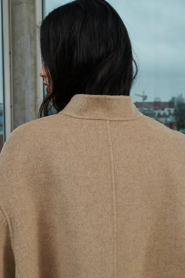 Jackets and Coats Women Soeur WINDSOR COAT Mottled Beige