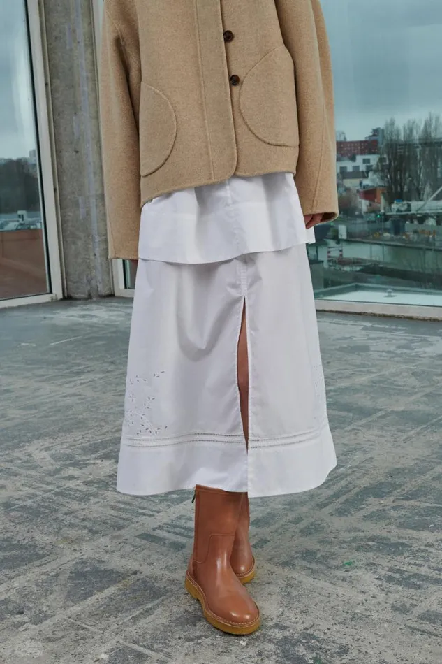 Jackets and Coats Women Soeur WINDSOR COAT Mottled Beige