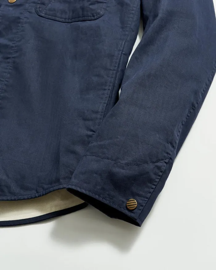 Jackets and Outerwear Men Billy Reid Leroy Shirt Jacket Carbon Blue