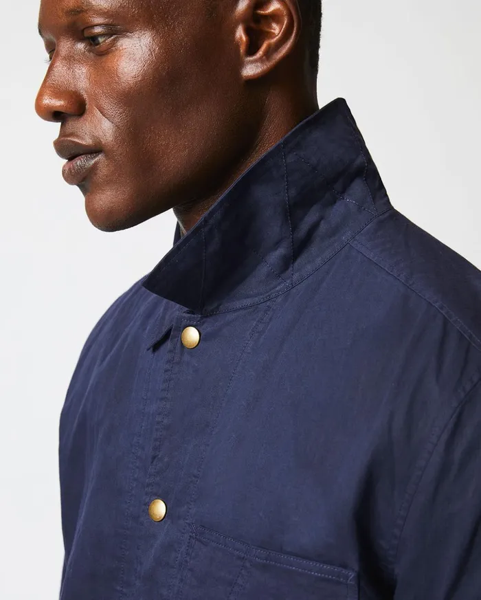 Jackets and Outerwear Men Billy Reid Leroy Shirt Jacket Carbon Blue