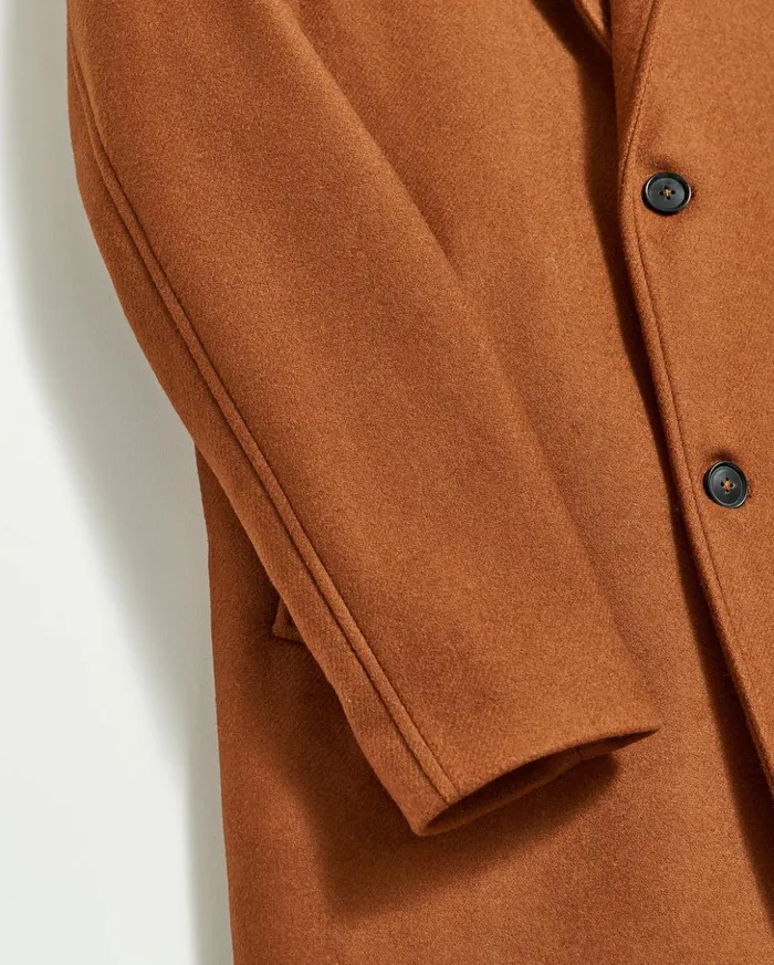 Jackets and Outerwear Men Billy Reid Walking Car Coat Rust