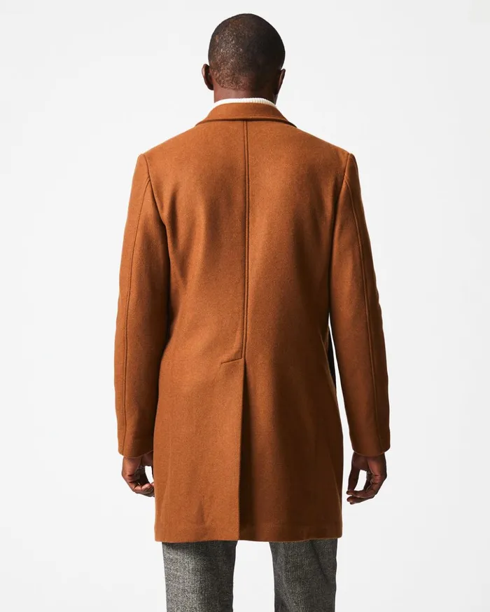Jackets and Outerwear Men Billy Reid Walking Car Coat Rust