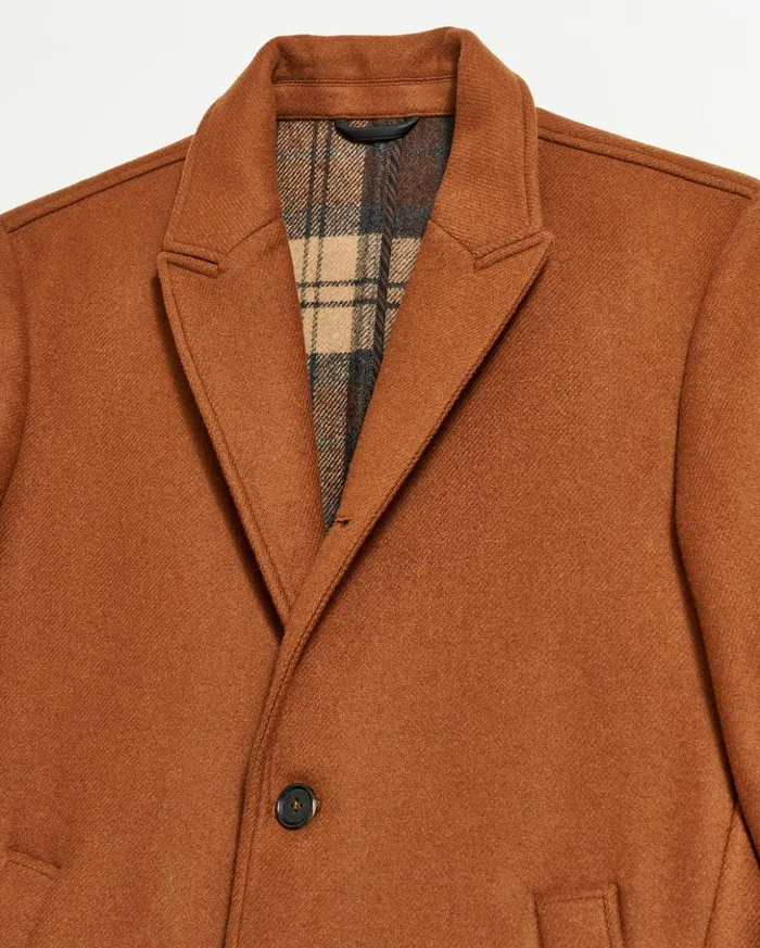 Jackets and Outerwear Men Billy Reid Walking Car Coat Rust