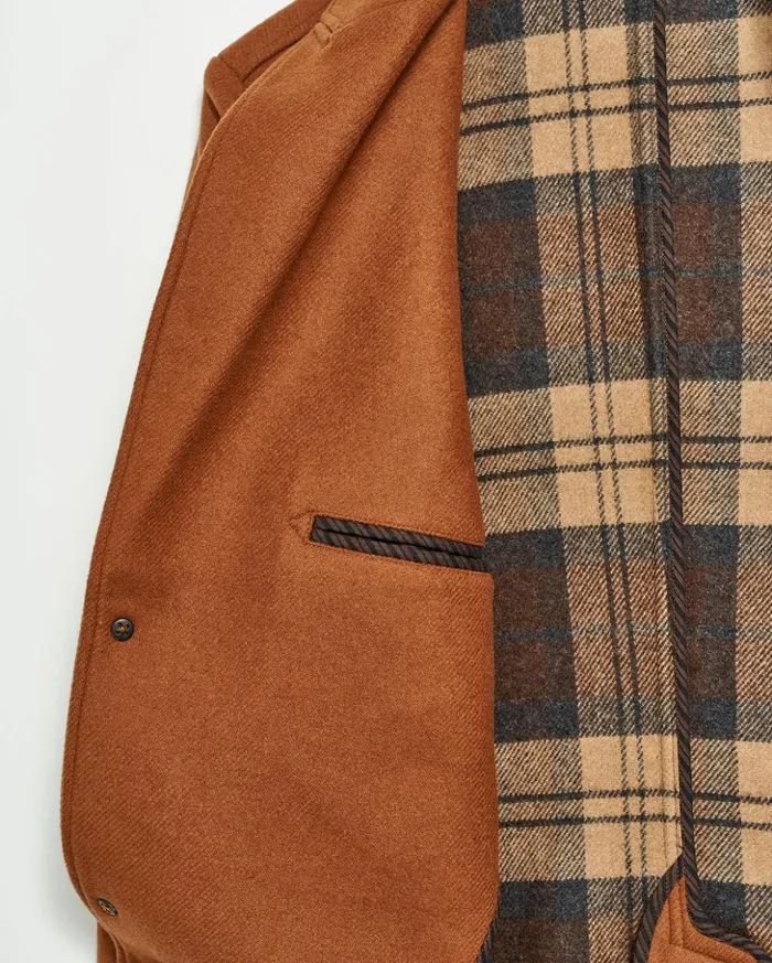 Jackets and Outerwear Men Billy Reid Walking Car Coat Rust