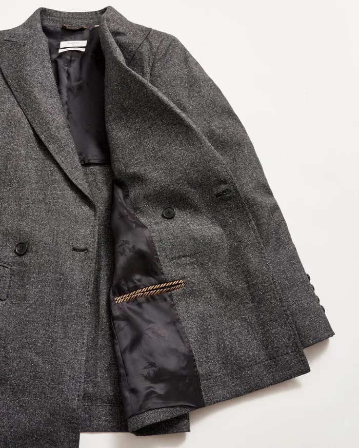 Jackets and Outerwear Women Billy Reid Peak Lapel Blazer Charcoal