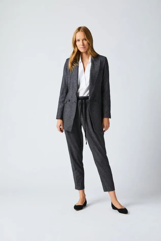 Jackets and Outerwear Women Billy Reid Peak Lapel Blazer Charcoal
