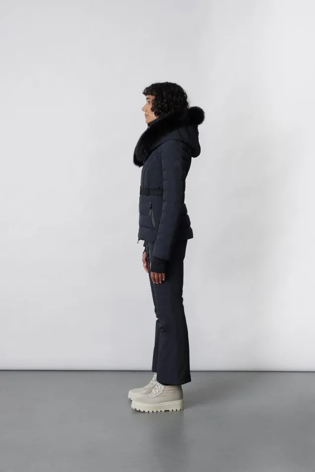 Jackets Women Mackage ELITA Down Ski Jacket With Removable Blue Fox Fur Trim Milkshake Jackets Women Mackage ELITA Down Ski Jacket With Removable Blue Fox Fur Trim Milkshake
