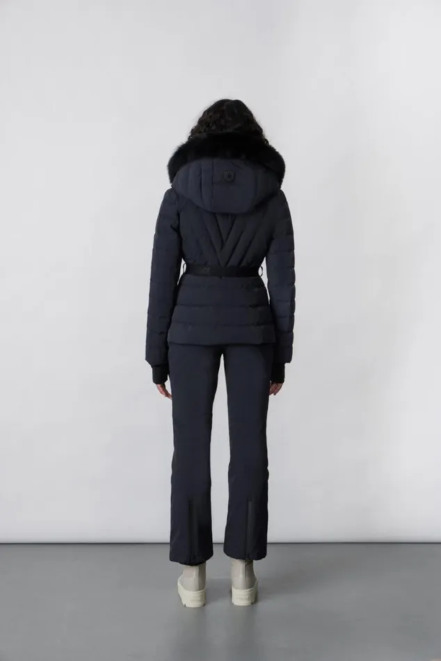 Jackets Women Mackage ELITA Down Ski Jacket With Removable Blue Fox Fur Trim Milkshake Jackets Women Mackage ELITA Down Ski Jacket With Removable Blue Fox Fur Trim Milkshake