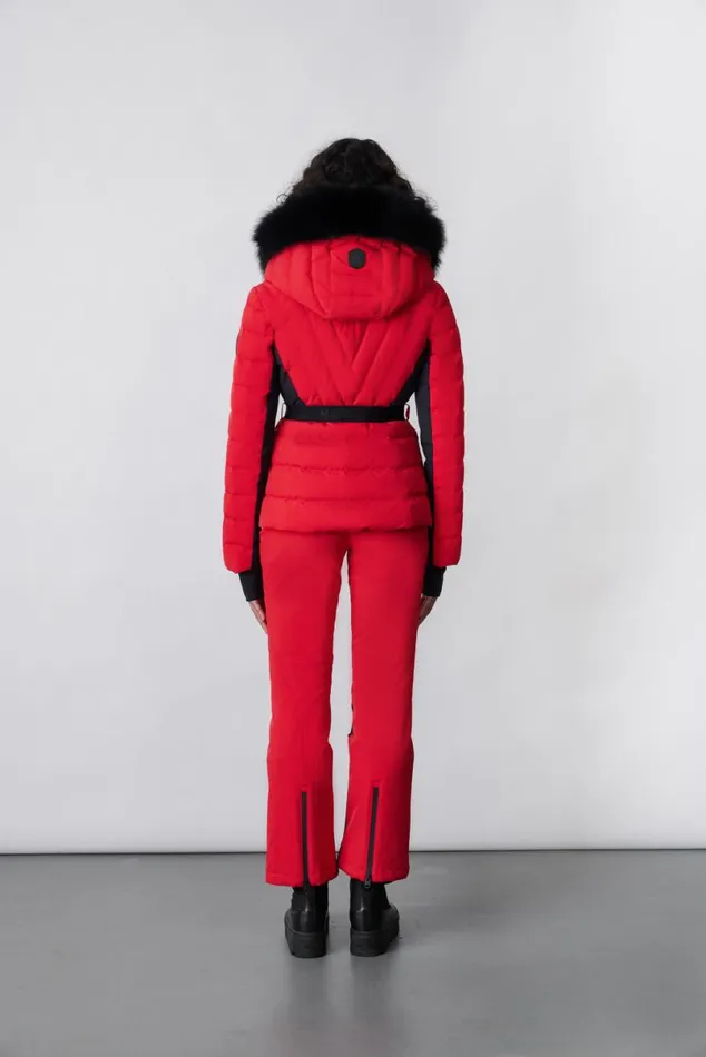 Jackets Women Mackage ELITA Down Ski Jacket With Removable Blue Fox Fur Trim Milkshake Jackets Women Mackage ELITA Down Ski Jacket With Removable Blue Fox Fur Trim Milkshake