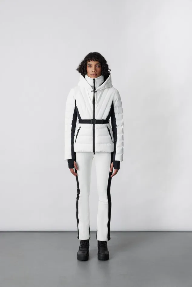 Jackets Women Mackage ELITA Down Ski Jacket With Removable Blue Fox Fur Trim Milkshake Jackets Women Mackage ELITA Down Ski Jacket With Removable Blue Fox Fur Trim Milkshake