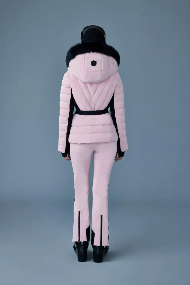 Jackets Women Mackage ELITA Down Ski Jacket With Removable Blue Fox Fur Trim Milkshake Jackets Women Mackage ELITA Down Ski Jacket With Removable Blue Fox Fur Trim Milkshake