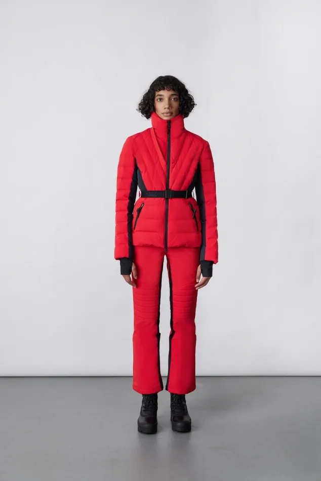 Jackets Women Mackage ELITA Down Ski Jacket With Removable Blue Fox Fur Trim Milkshake Jackets Women Mackage ELITA Down Ski Jacket With Removable Blue Fox Fur Trim Milkshake