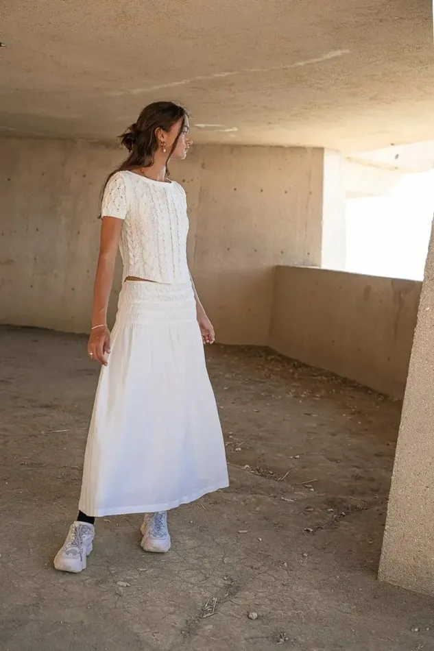 Jane Sweater Top In Ivory Ivory Women Bohme Tops
