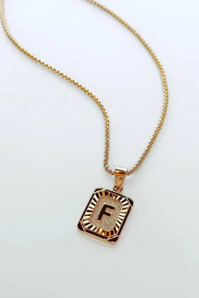 Jaxon Initial Pendant Necklace 8211 FINAL SALE Gold Women Bohme Jewelry