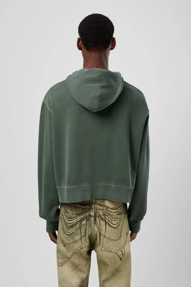 Jersey Women Camper Hoodie Green Cotton Hoodie